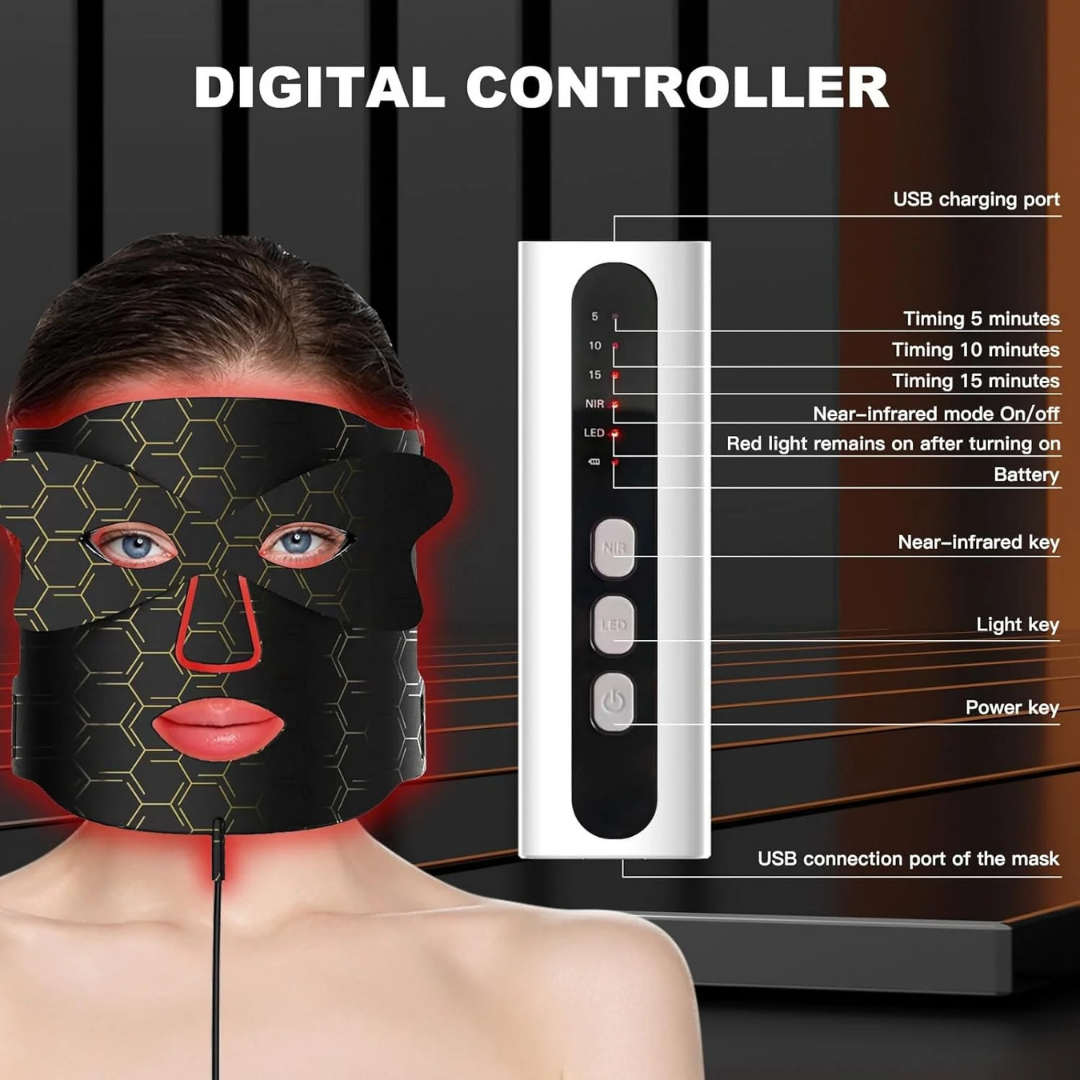Premium LED Red Light Therapy Face Mask